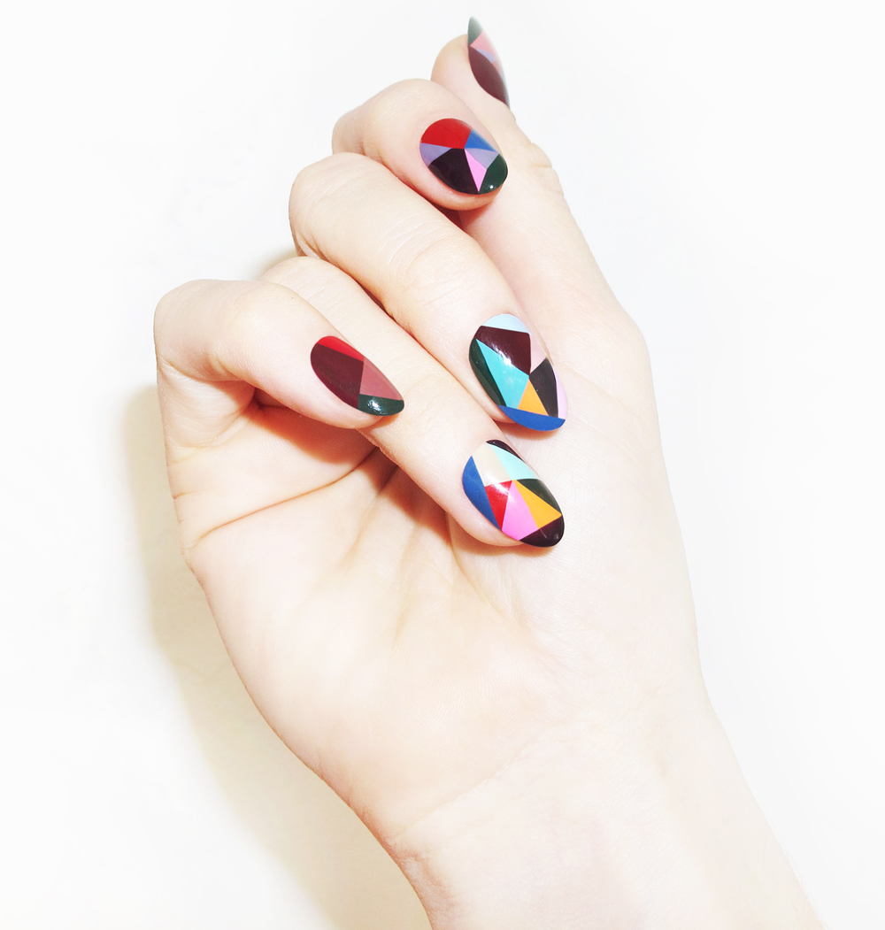 DIY Color Block Nails